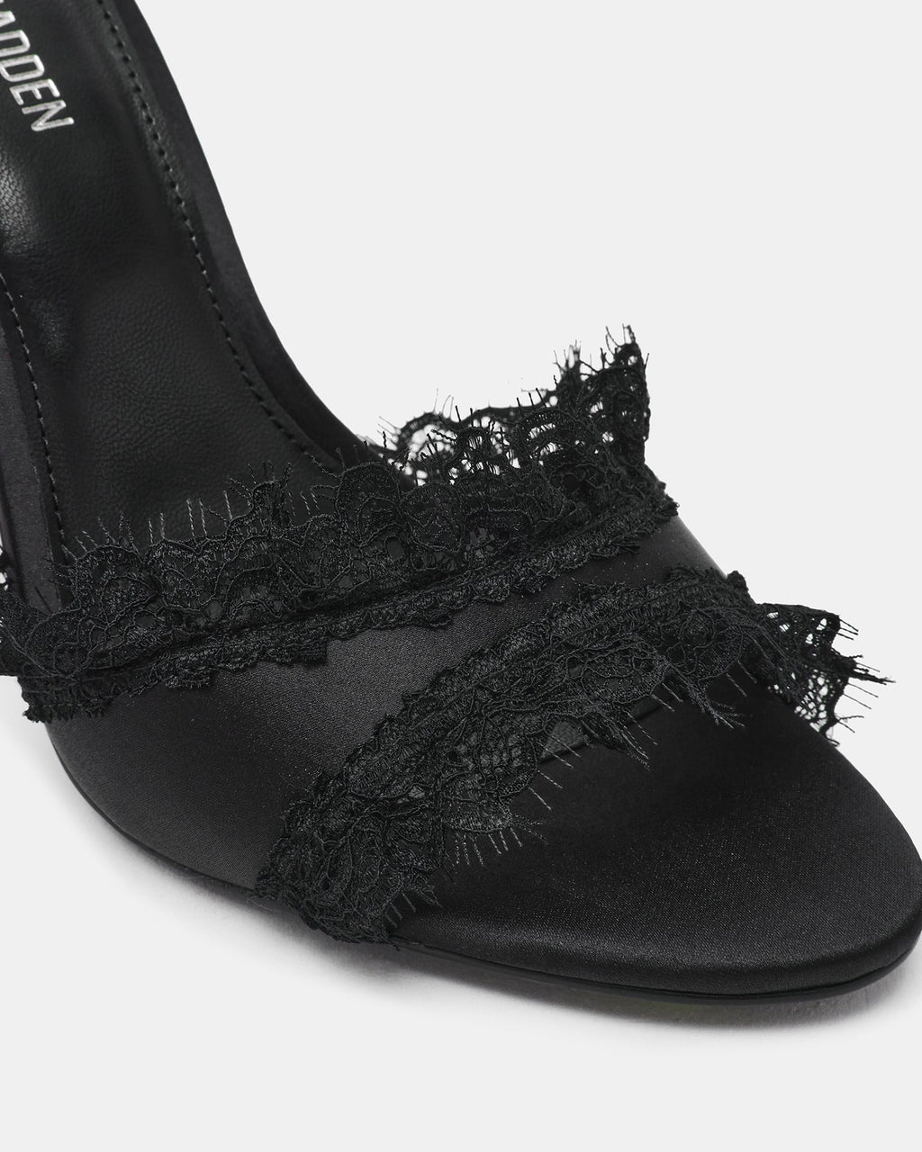 DAVINA BLACK SATIN LACE