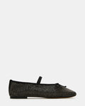 DELARA Rhinestones Black Multi Mary Jane Ballet Women's Flat | Steve Madden