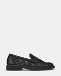 MADISON Black Mesh Women's Penny Loafer | Steve Madden