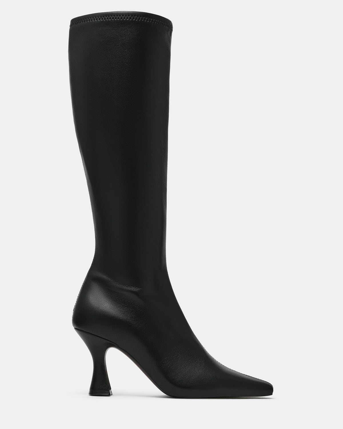 NOTTA Black Wide Calf Pointed-Toe Knee-High Women's Boots | Steve Madden
