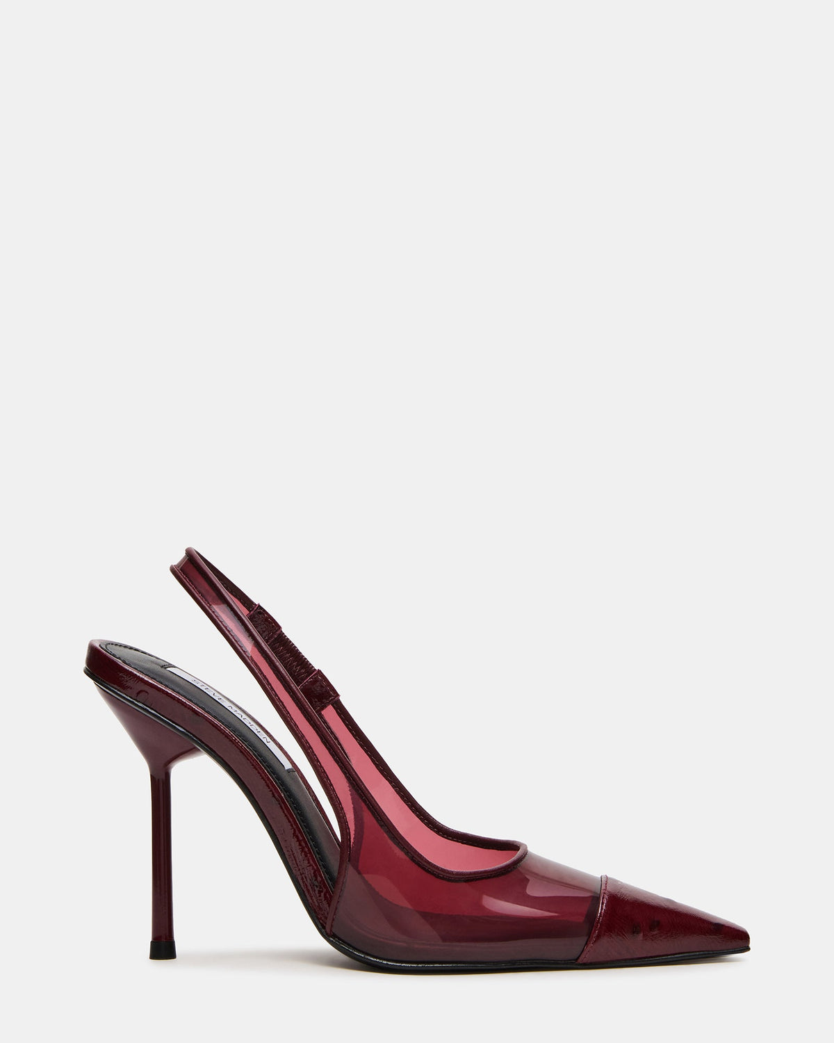 PRESTIGE Dark Cherry Pointed-Toe Pump Slingback Stiletto Women's Heel | Steve Madden