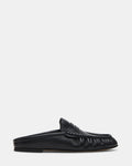 RAFE Black Leather Slip-On Mule Women's Flat | Steve Madden