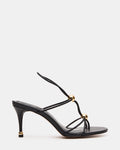 RAMOS Black Strappy Stiletto Women's Heel | Steve Madden