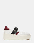 SOAR White Multi Mary Jane Platform Sneaker | Women's Sneakers | Steve Madden