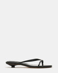 TERRY Black Snake Thong Women's Kitten Heel | Steve Madden