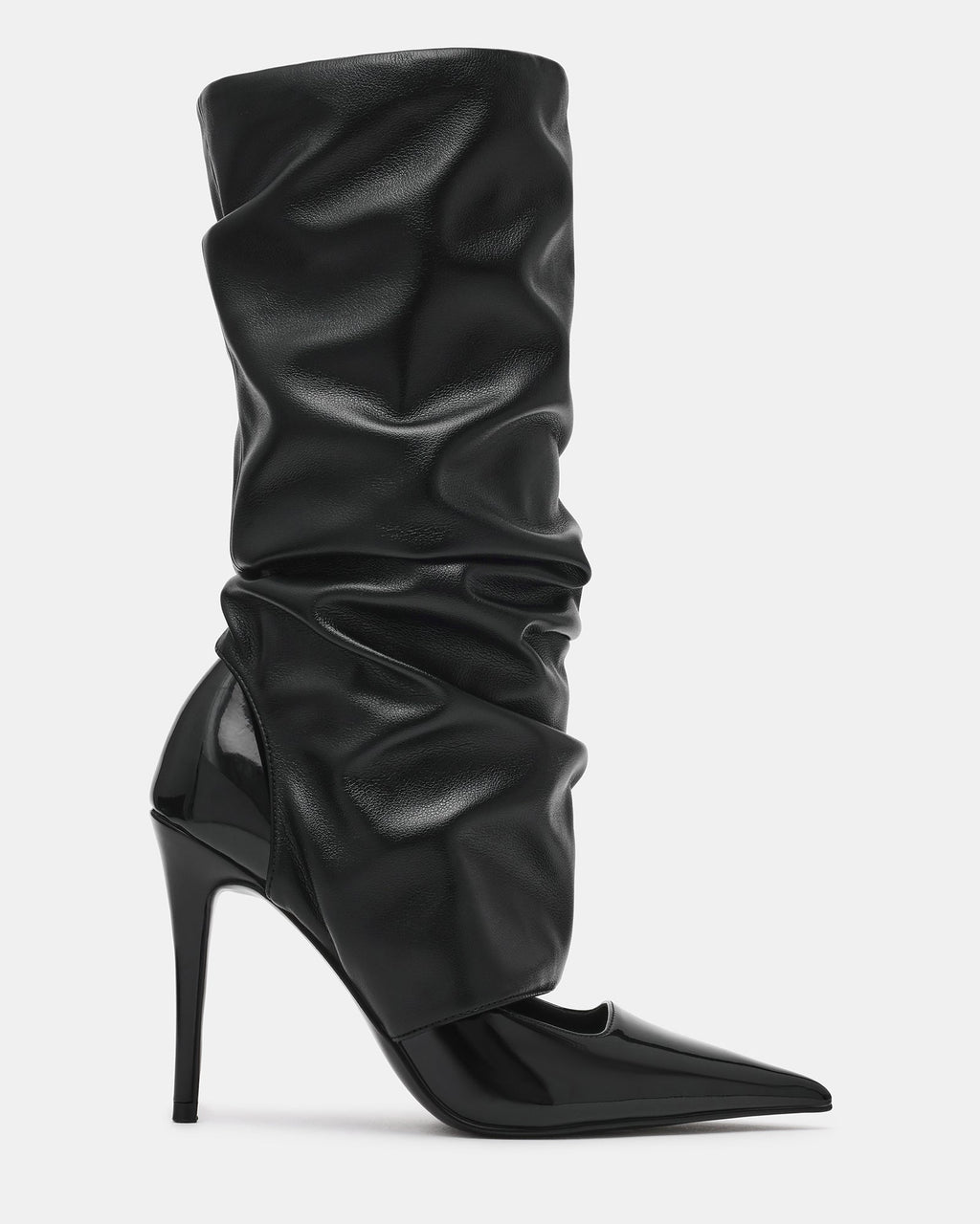 VALERIE Black Multi Pointed-Toe Pump Stiletto Leg Warmer Women's Heel | Steve Madden