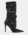VALERIE Black Multi Pointed-Toe Pump Stiletto Leg Warmer Women's Heel | Steve Madden