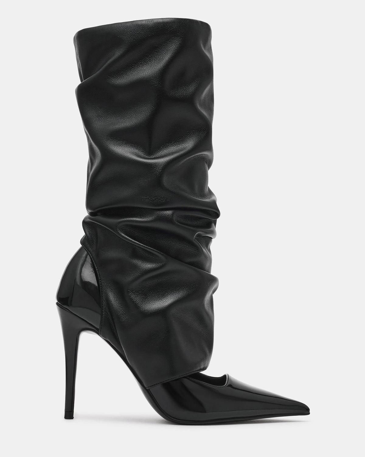 VALERIE Black Multi Pointed-Toe Pump Stiletto Leg Warmer Women's Heel | Steve Madden