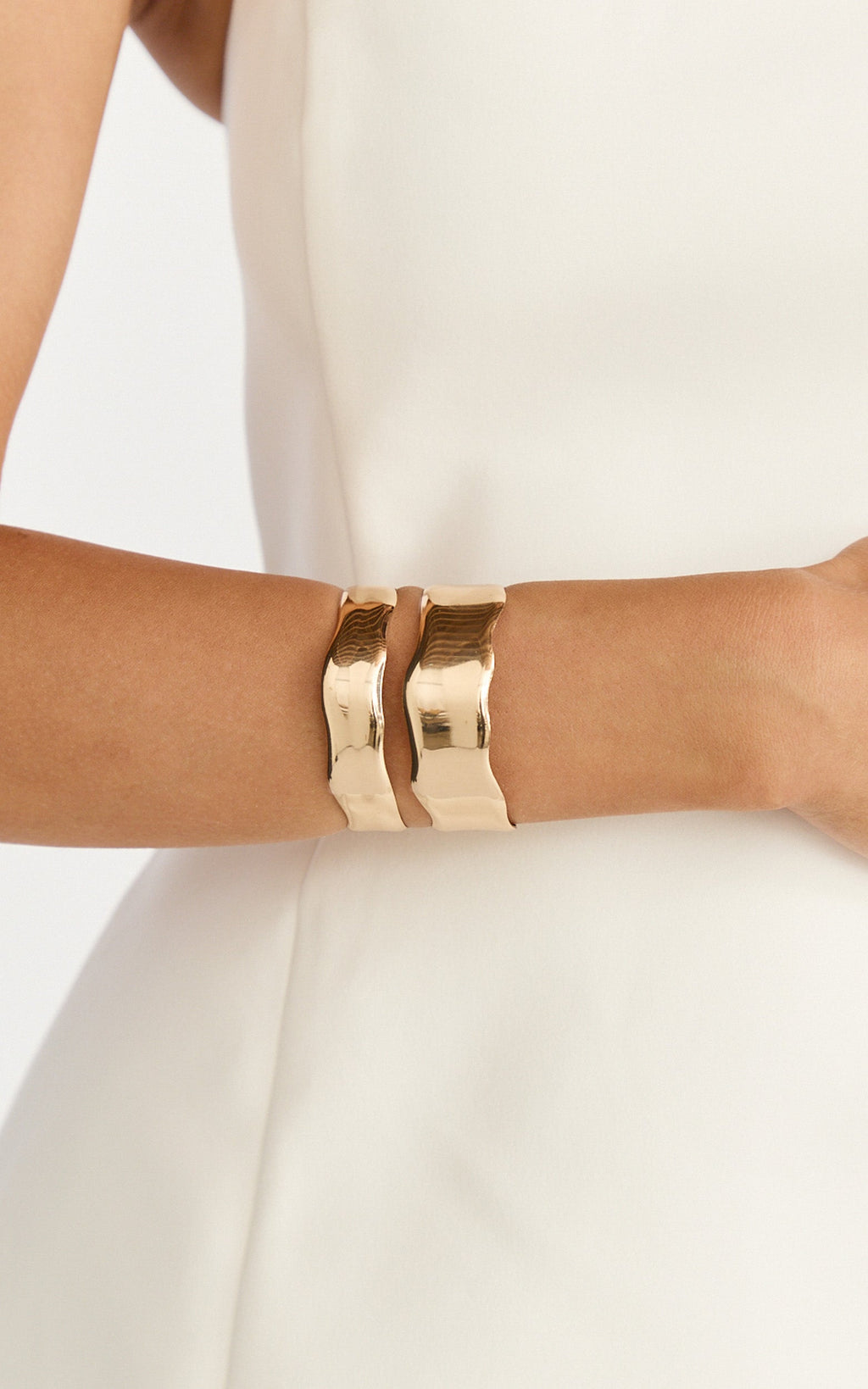 Tilly Bangle - Cuff Bangle in Gold