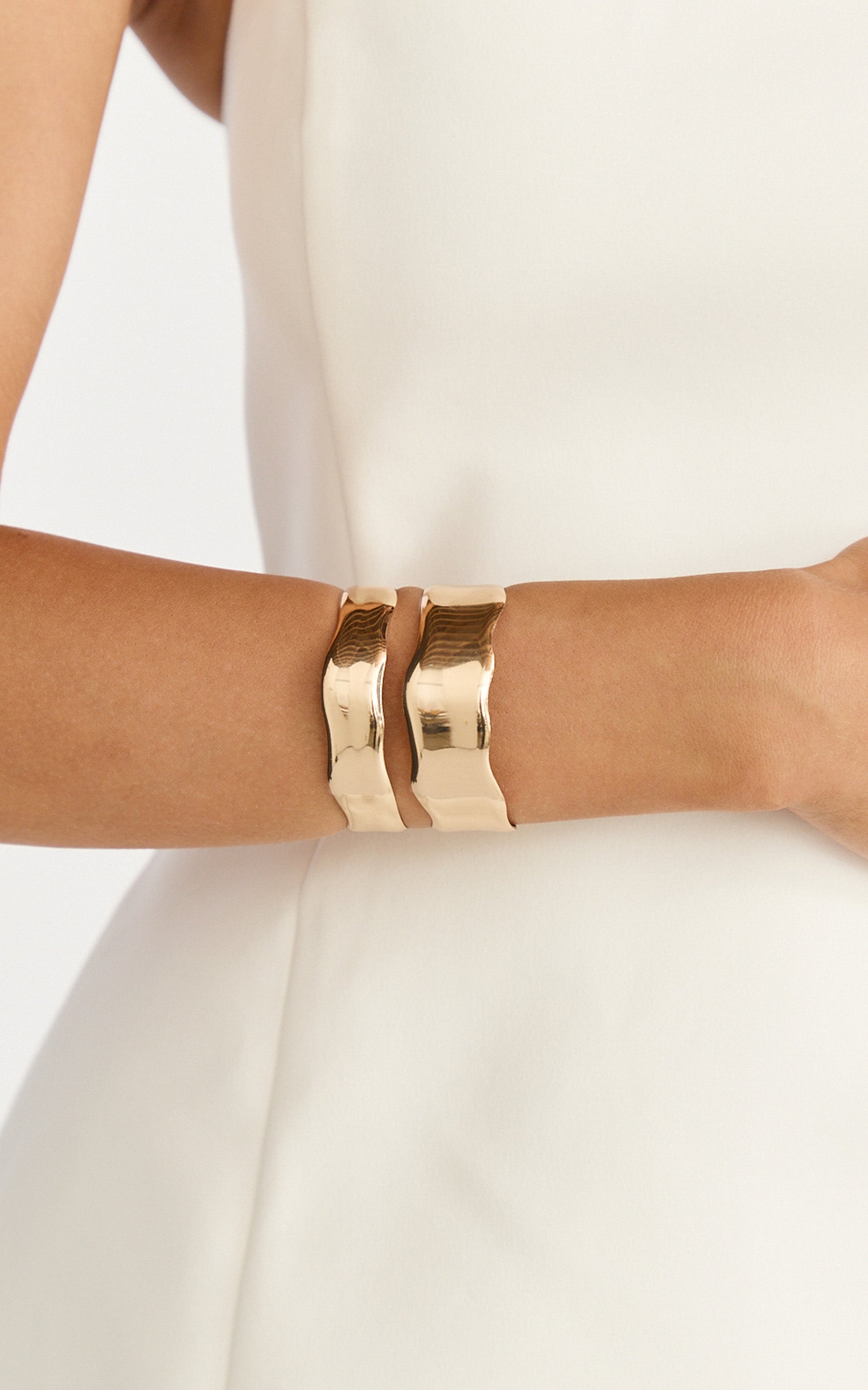 Tilly Bangle - Cuff Bangle in Gold