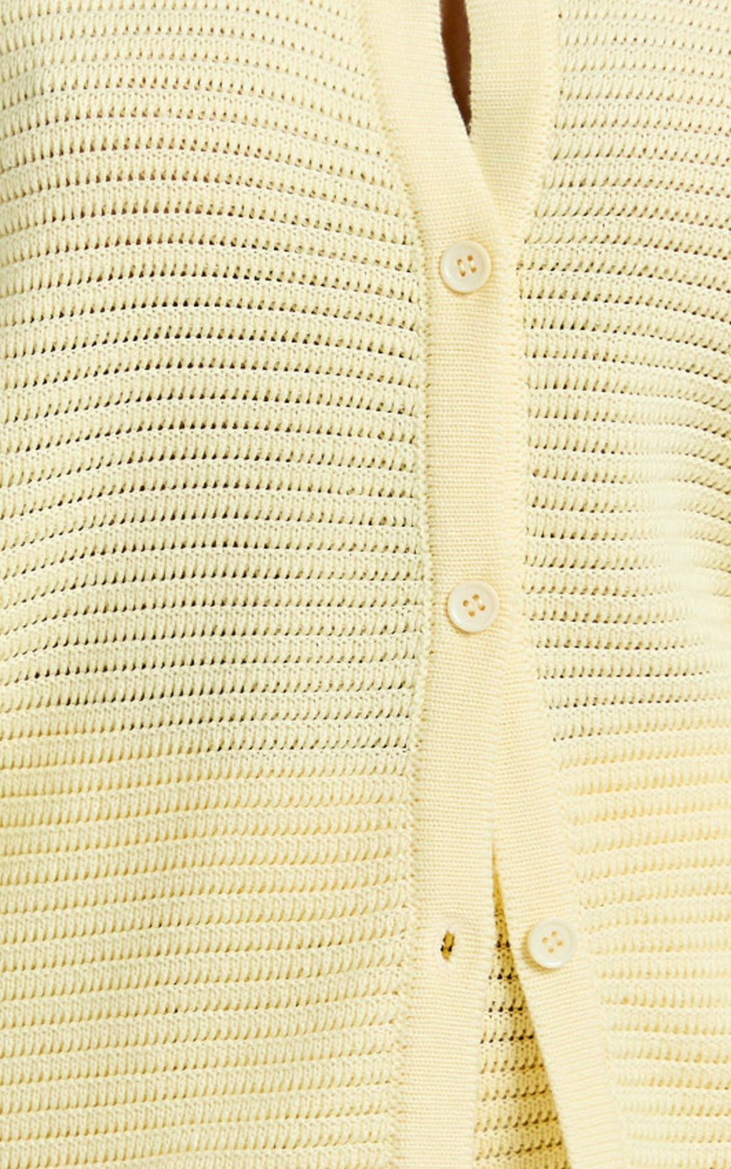 Vivi Two Piece Top and Shorts Set - Crochet Shirt and Shorts Set in Lemon