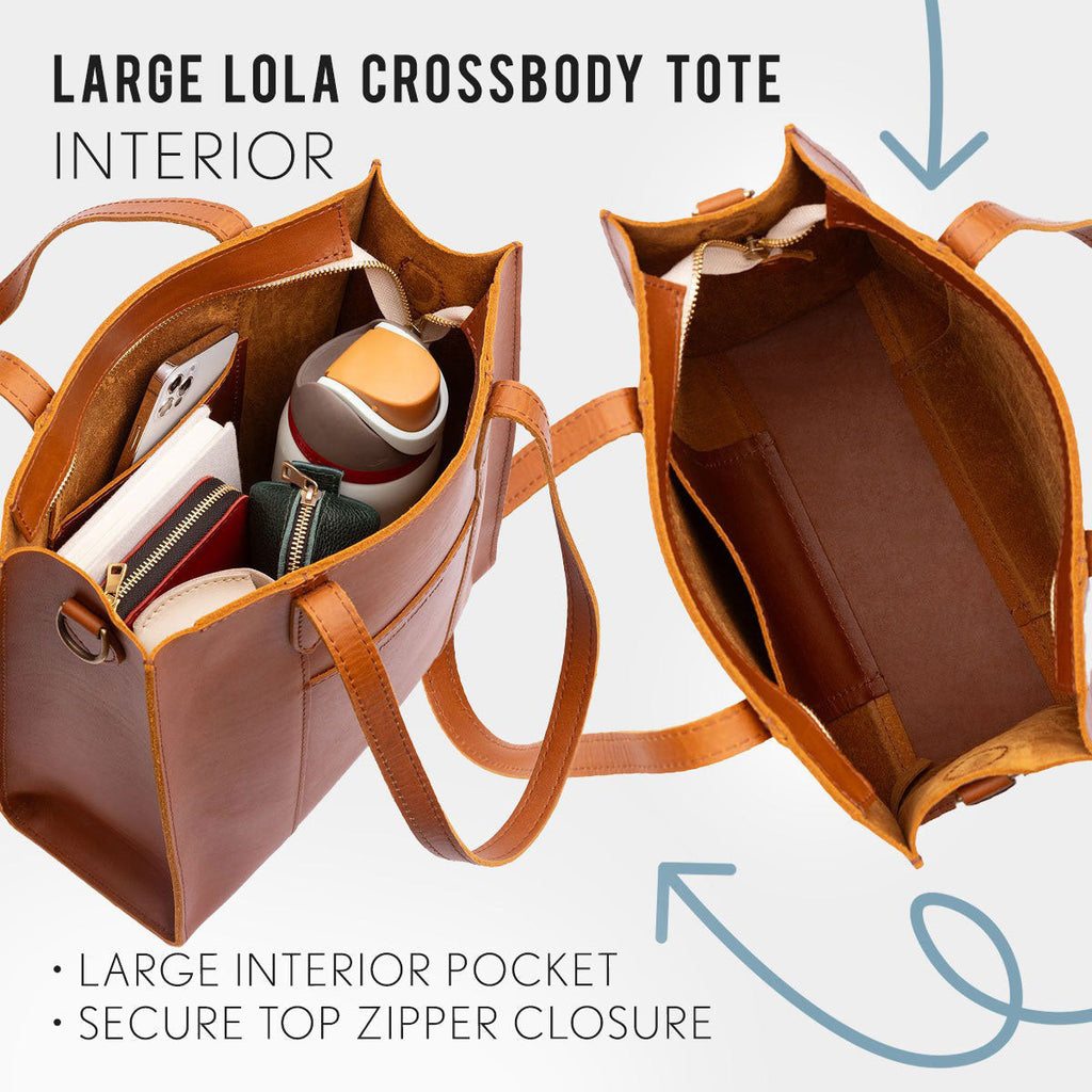 Almost Perfect' Large Lola Zipper Crossbody Tote