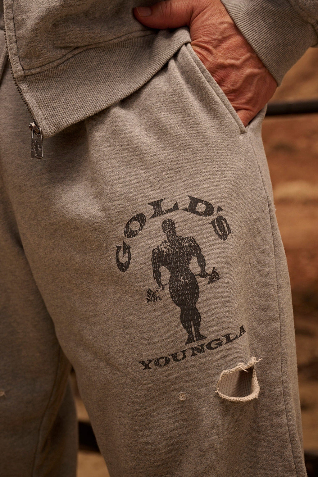 2054 - Gold's Iron Legacy Layered Joggers