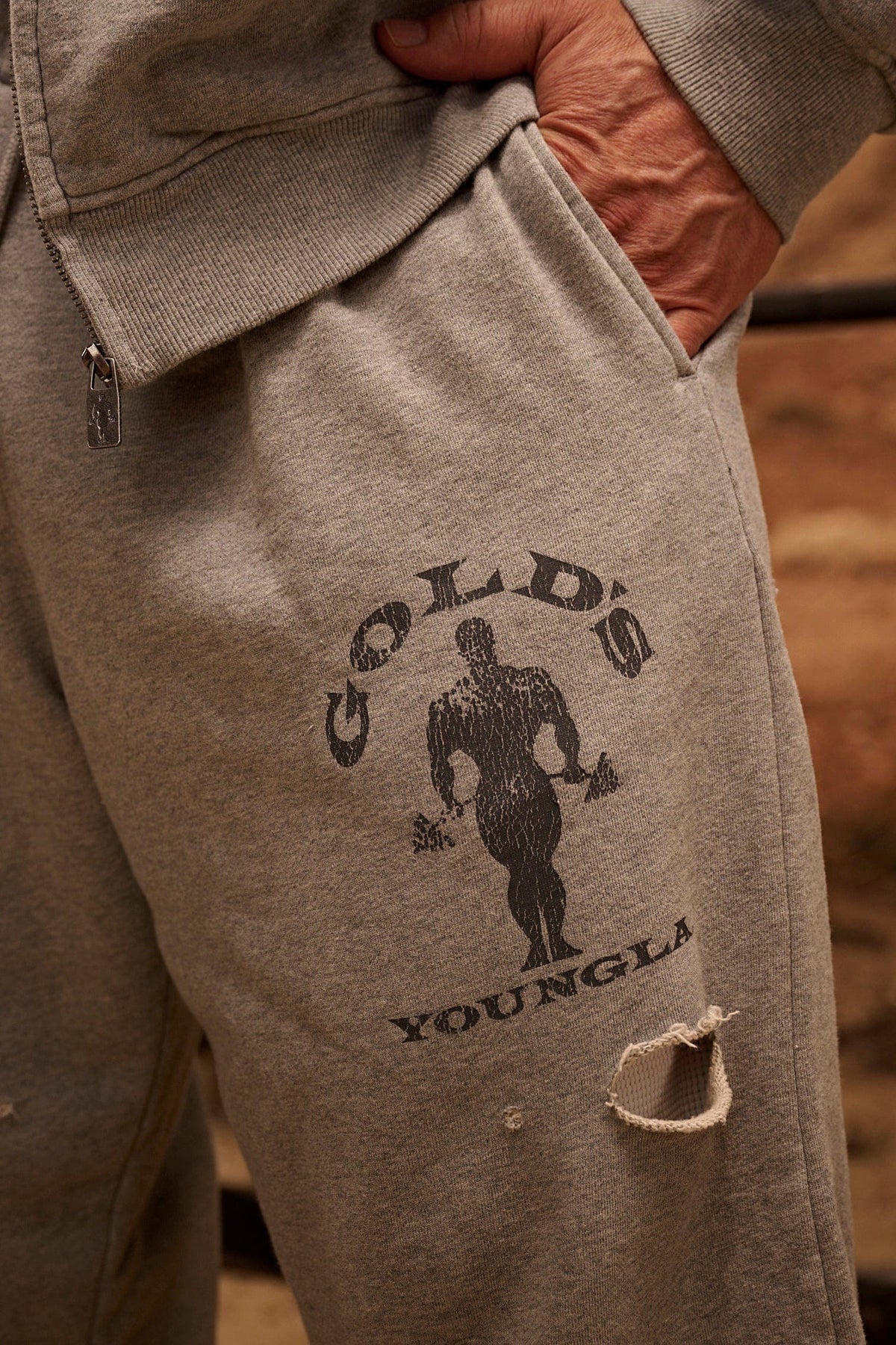 2054 - Gold's Iron Legacy Layered Joggers