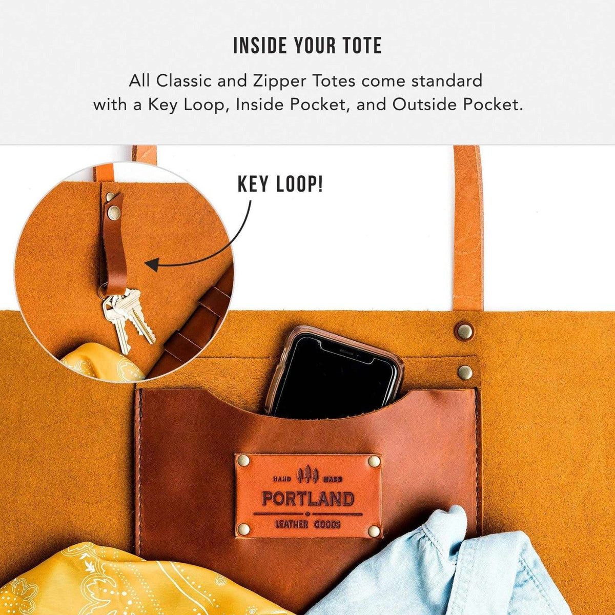 Almost Perfect' Leather Tote Bag