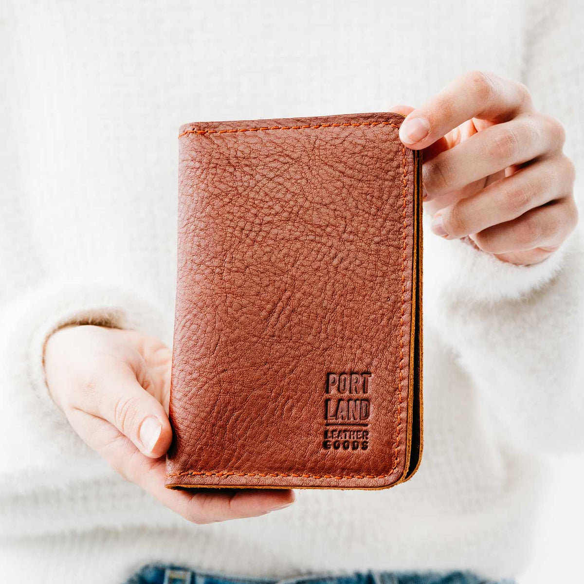 Almost Perfect' Leather Modern Passport Holder