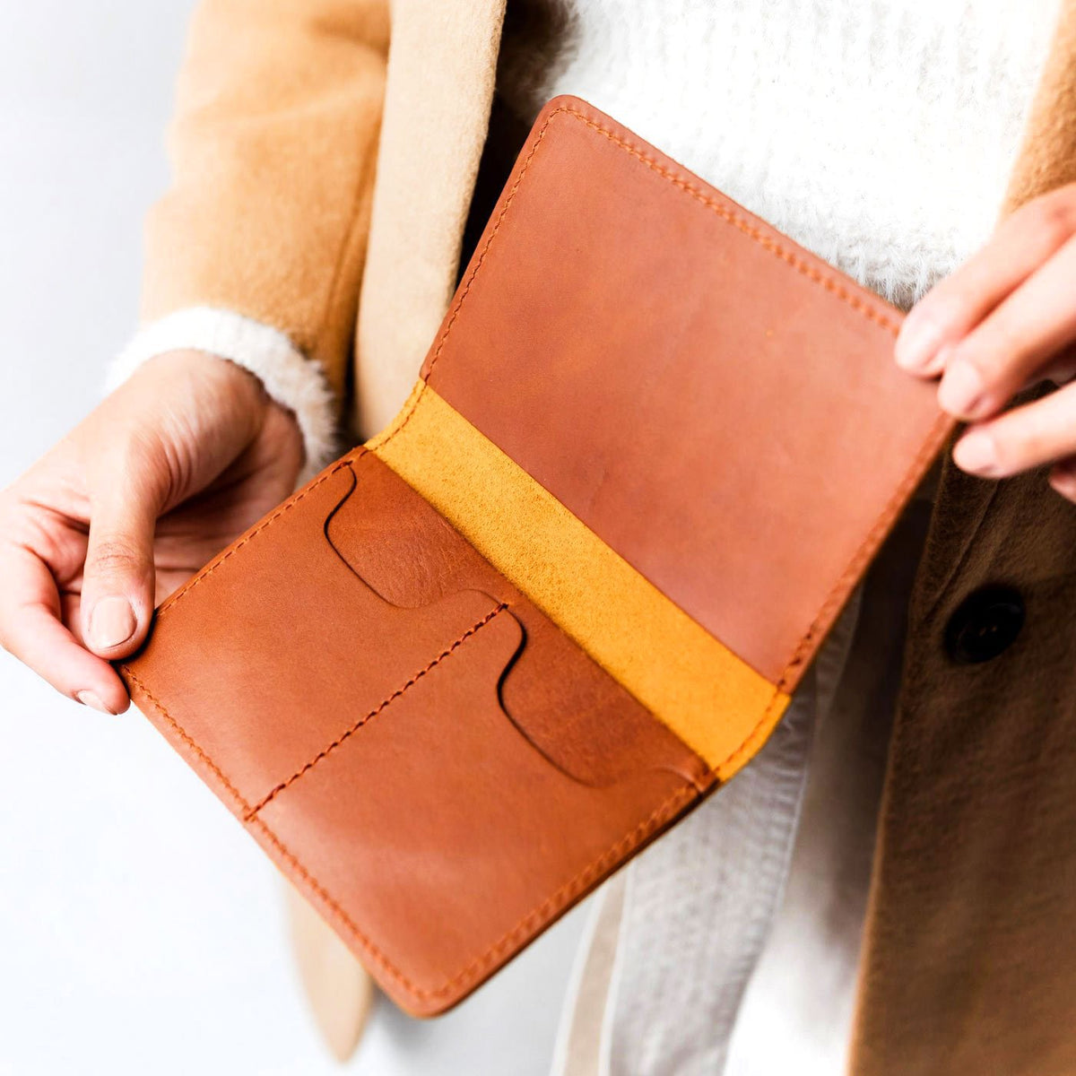 Almost Perfect' Leather Modern Passport Holder