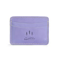 Chalk Violet | Minimalist leather wallet with card slots branded with PLG trees and The Breasties logo