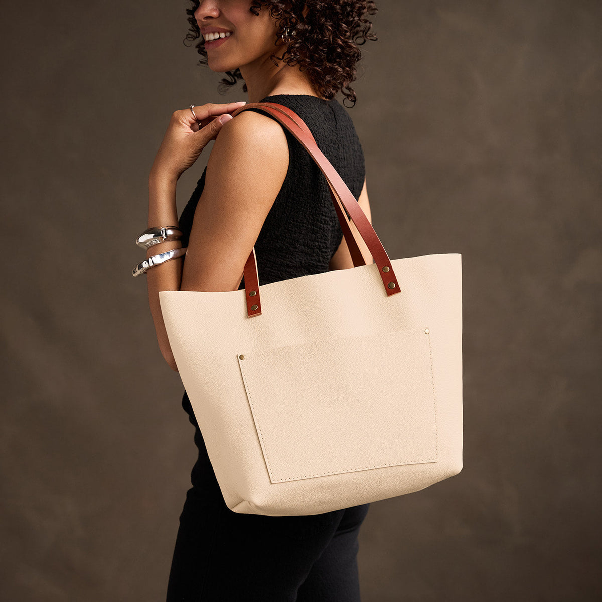 Almost Perfect' Leather Tote Bag