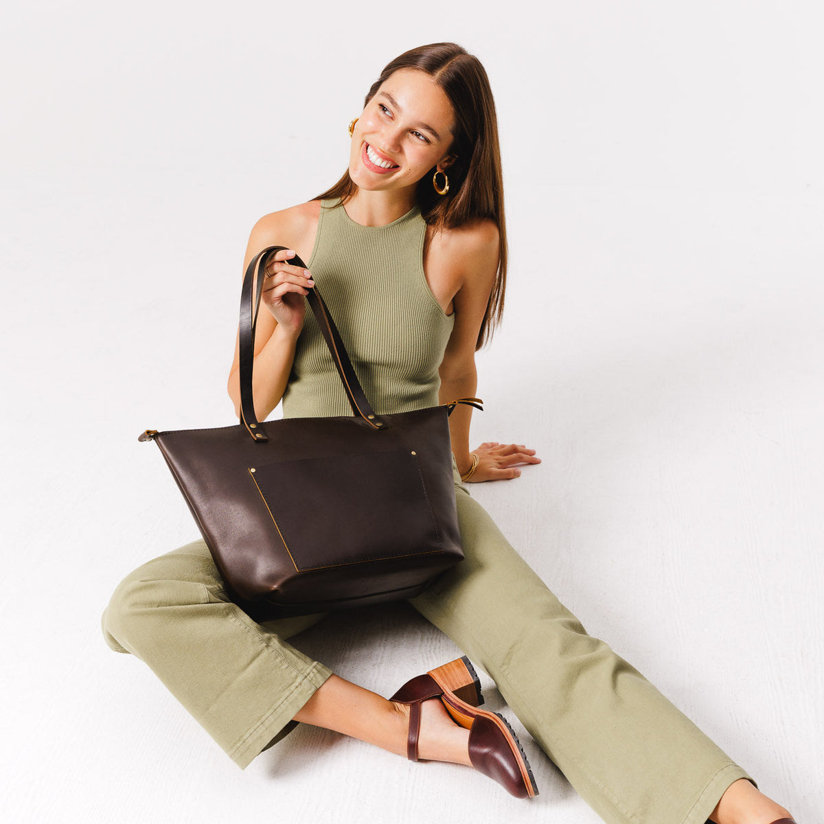 Almost Perfect' Leather Tote Bag
