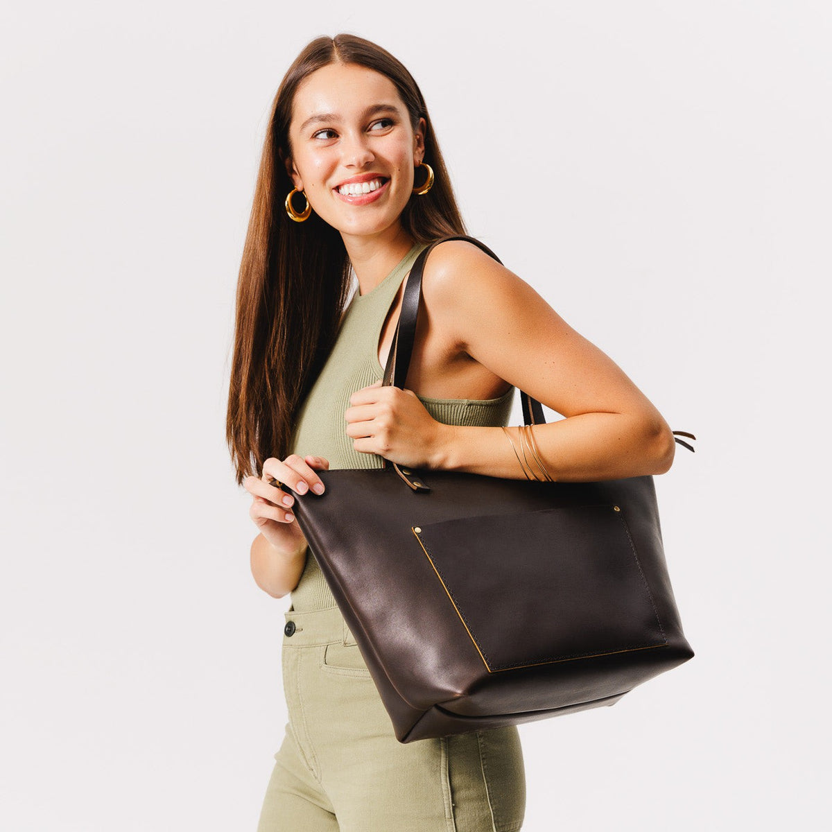 Almost Perfect' Leather Tote Bag