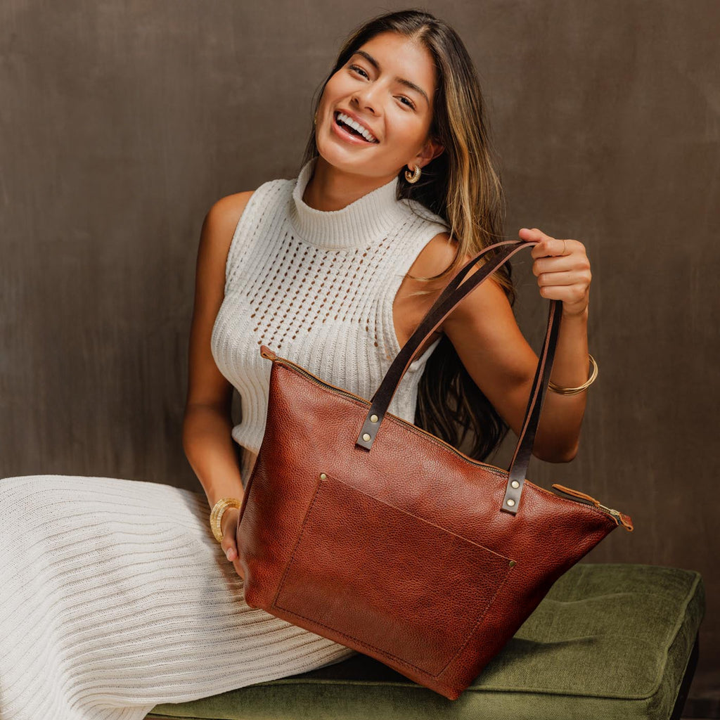 Almost Perfect' Leather Tote Bag