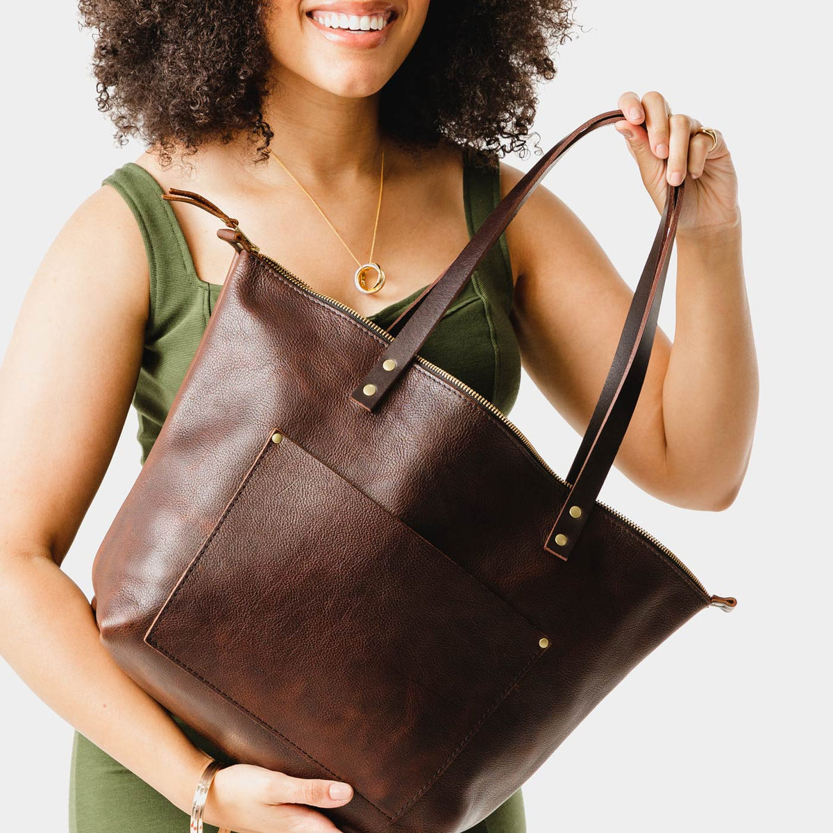 Almost Perfect' Leather Tote Bag