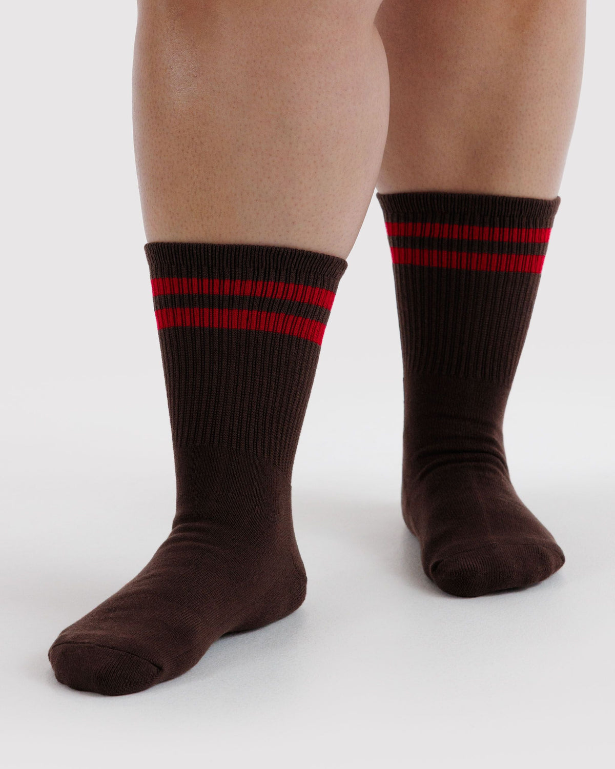 Ribbed Sock - Coffee Stripe - image 2
