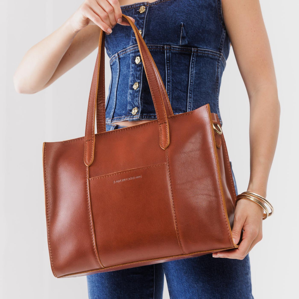 Almost Perfect' Large Lola Zipper Crossbody Tote