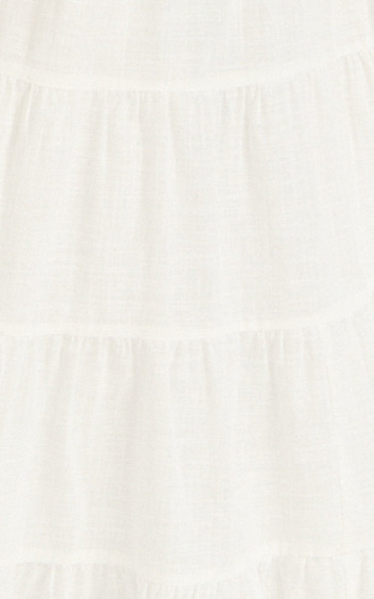 Aurora Maxi Skirt - Low Rise Tiered Maxi Skirt in Off White
