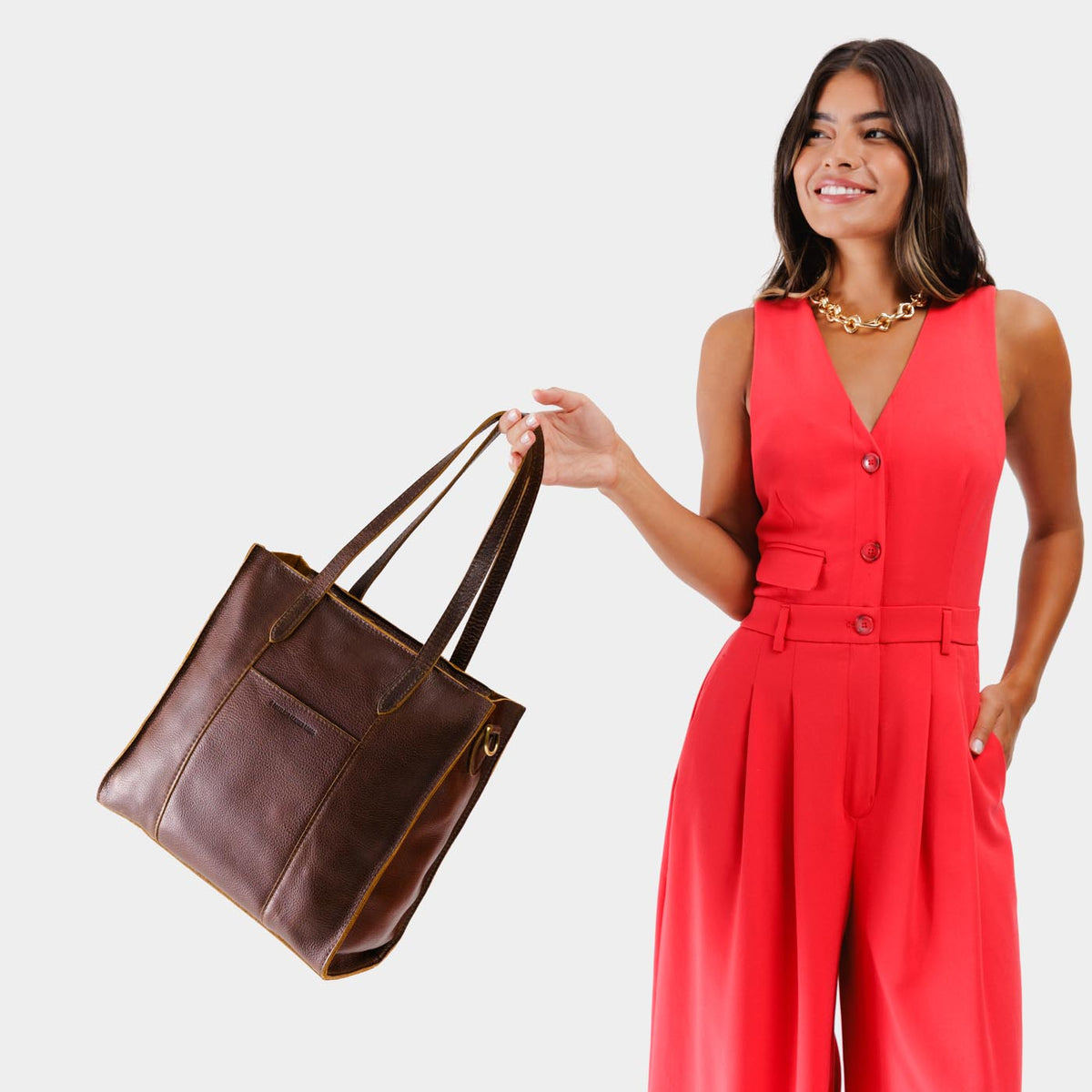 Almost Perfect' Large Lola Zipper Crossbody Tote