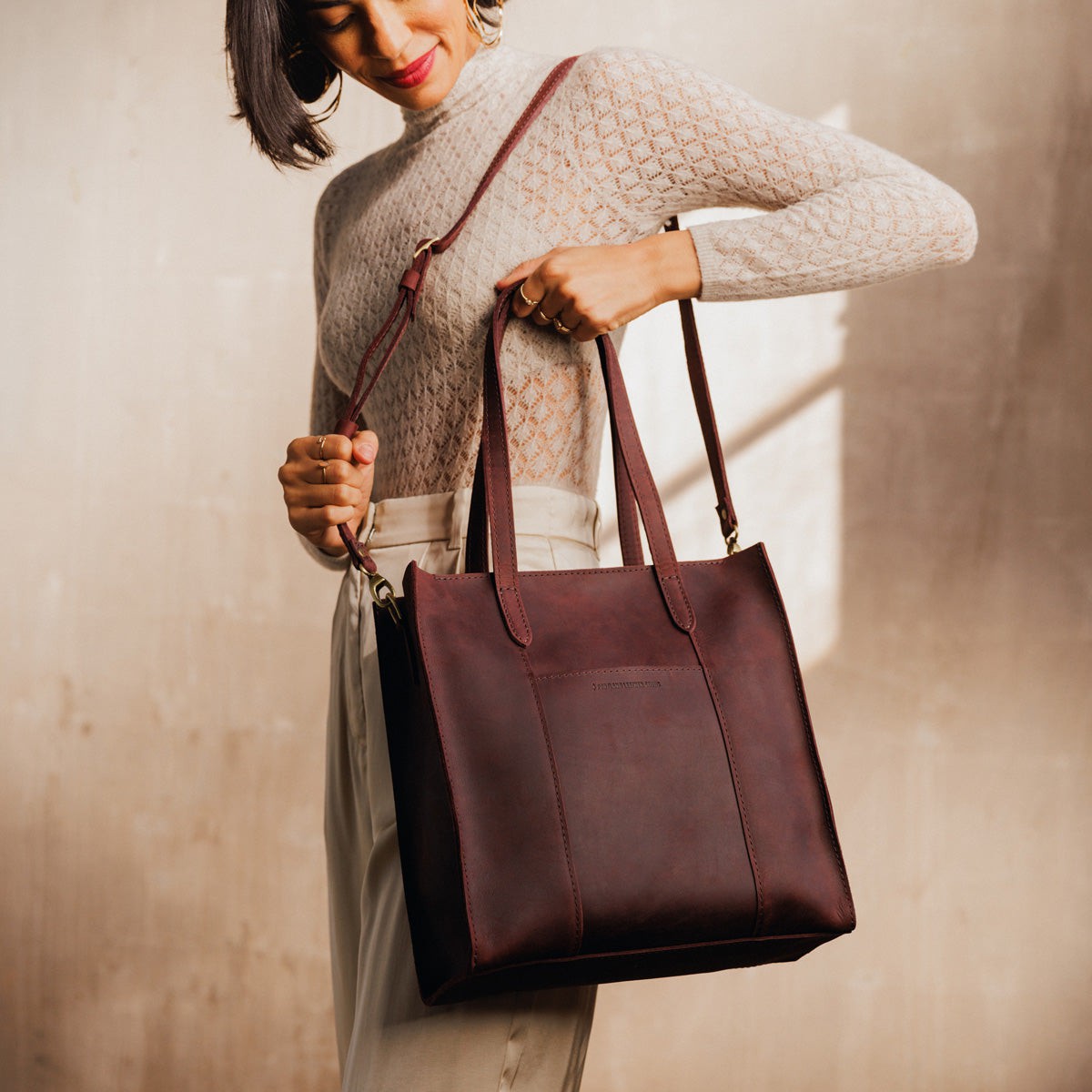 Almost Perfect' Large Lola Zipper Crossbody Tote