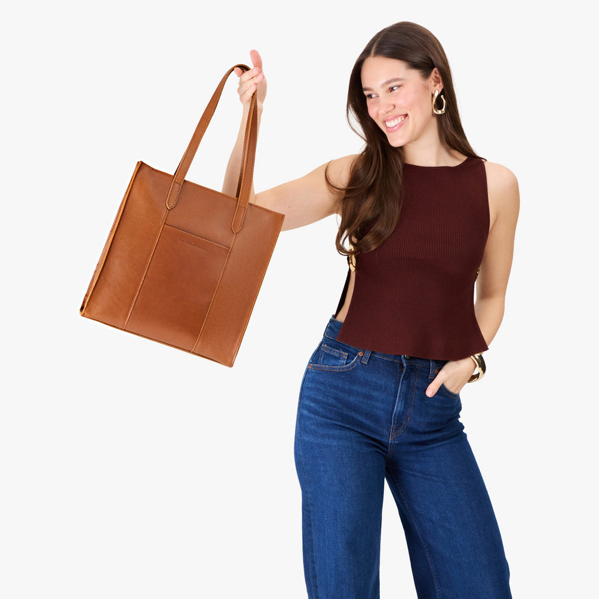 Almost Perfect' Large Lola Zipper Crossbody Tote