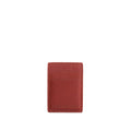 Marrone | Leather card holder with two slots on each side