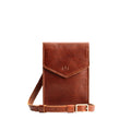 Nutmeg | Slim, phone-shaped crossbody purse with magnetic closure