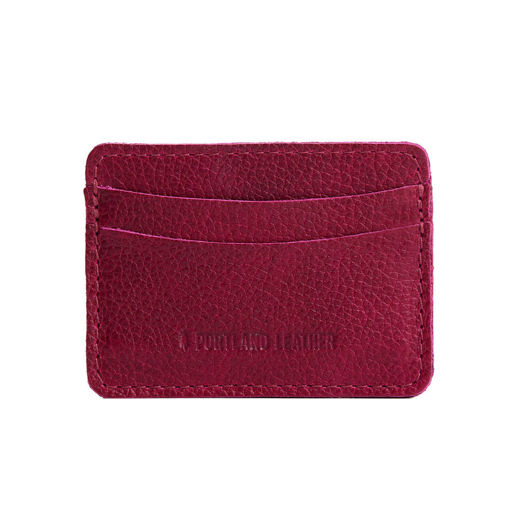 Orchid | Minimalist leather wallet with card slots and PLG logo