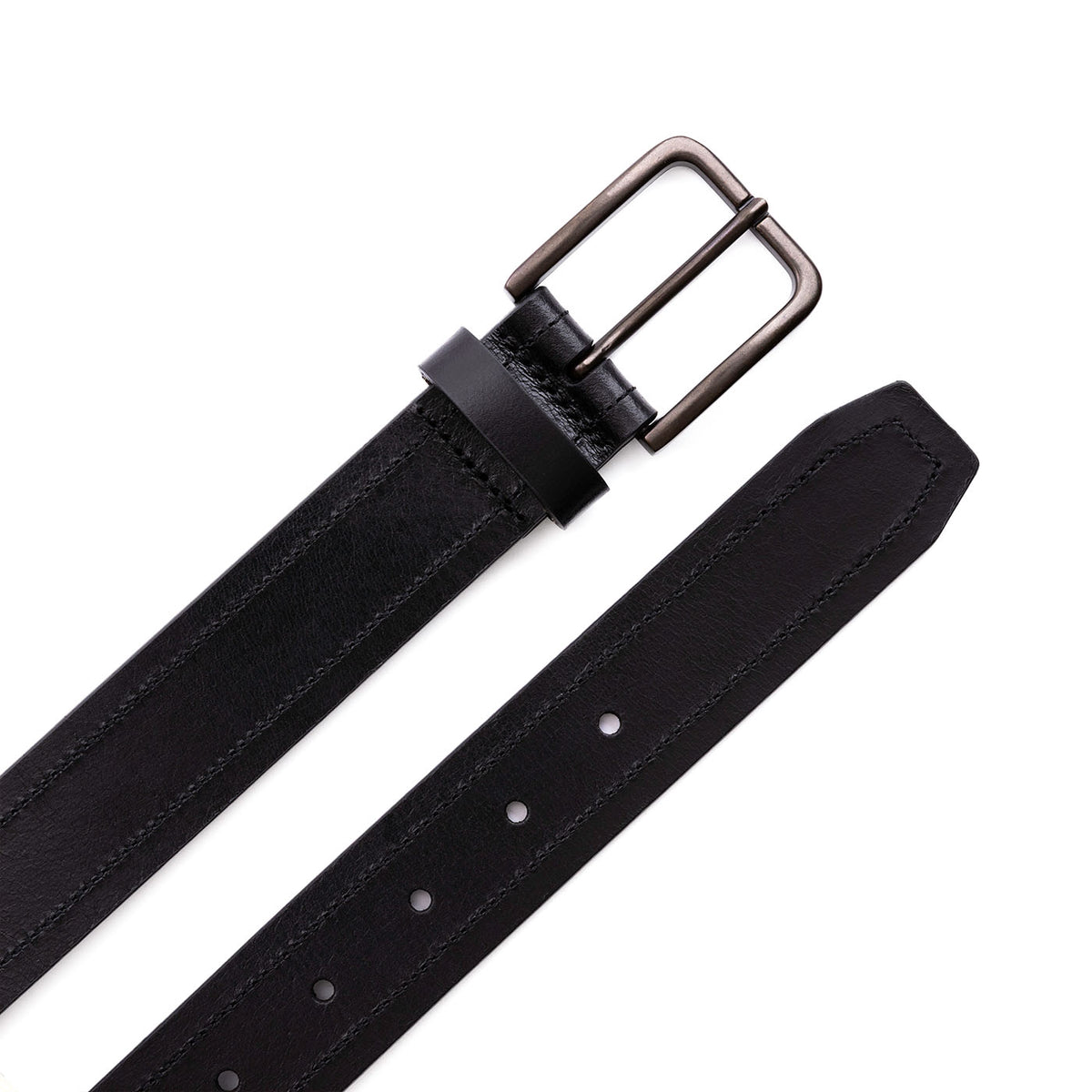 Men's Top Stitch Leather Belt