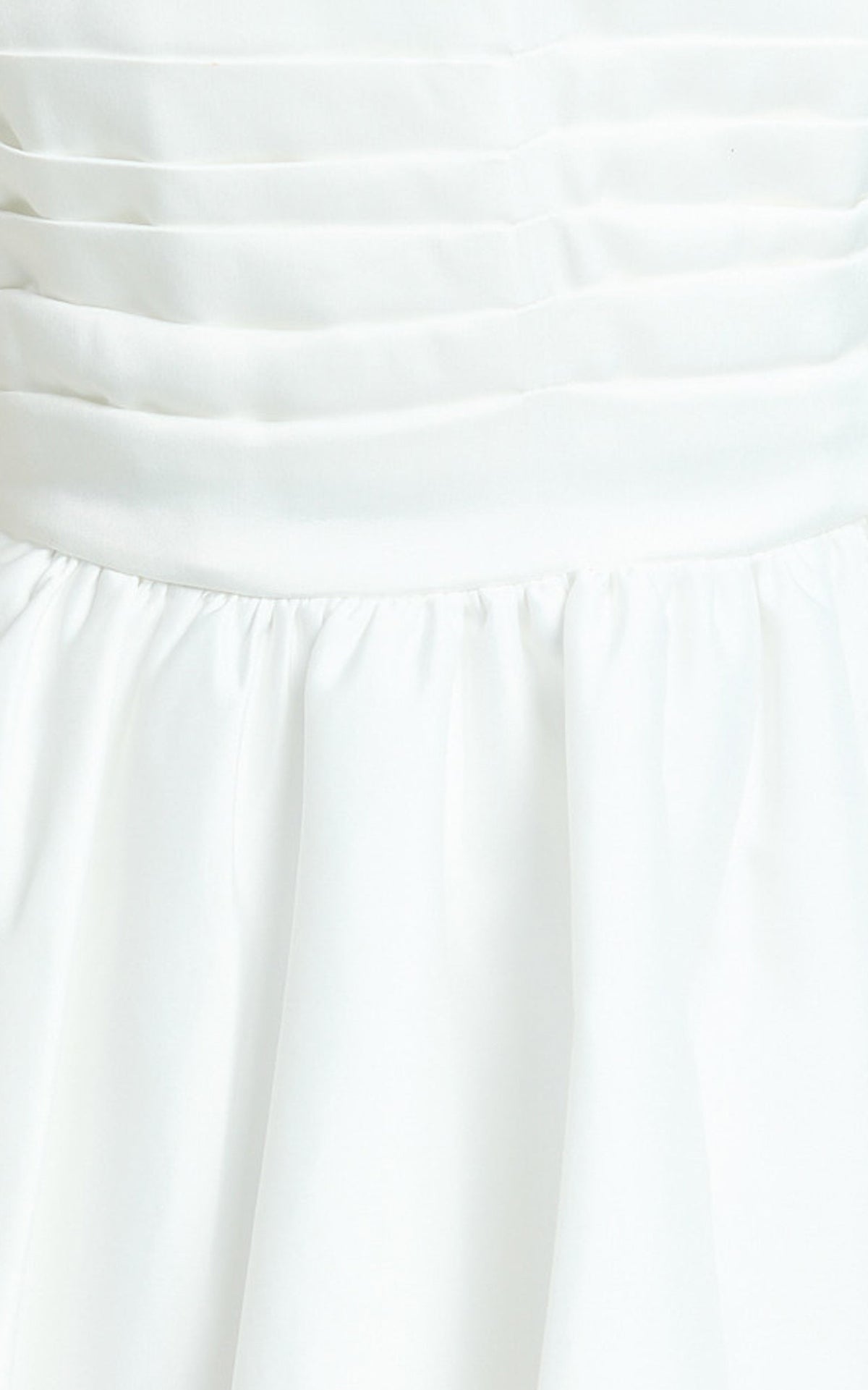 Bianca Mini Dress - Strapless Fit And Flare Dress in Ivory
