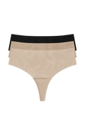 W637 padded thong 3-pack Upgraded seamless high-waisted thong with a comfy padded liner, designed to stay secure and smooth under your favorite leggings.