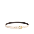 Marble | Women's slim double loop leather belt