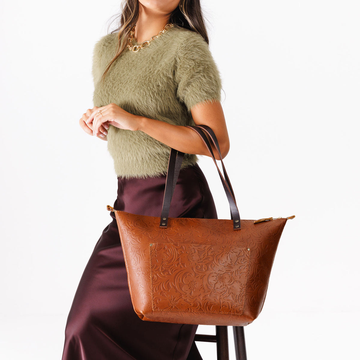 Almost Perfect' Leather Tote Bag